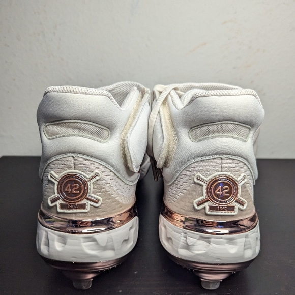 Mens Sizes Nike Alpha Huarache Elite 4 Mid Jackie Robinson Day Baseball Cleats - Picture 7 of 10